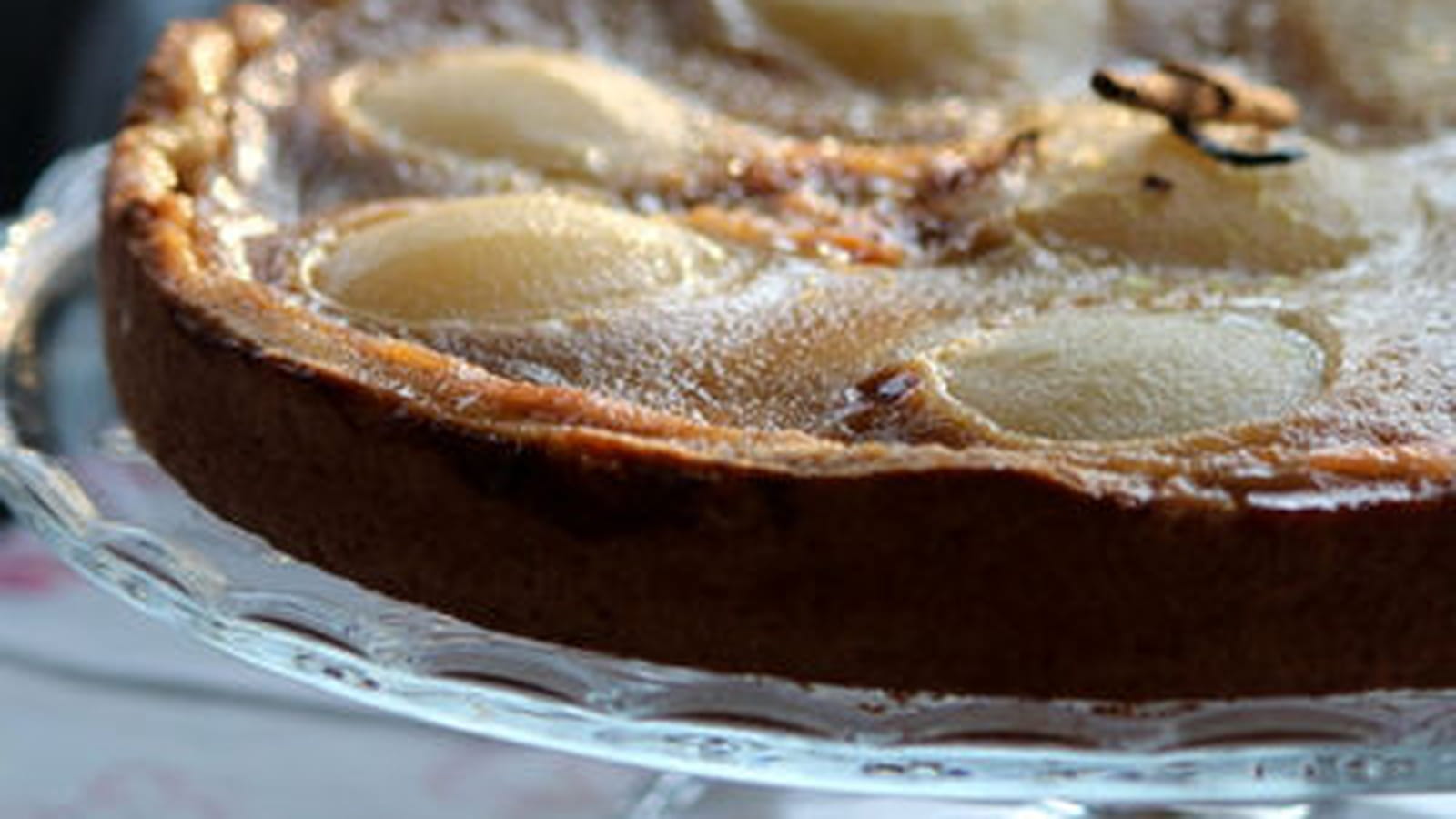 Tarte aux poires comme une crème catalane