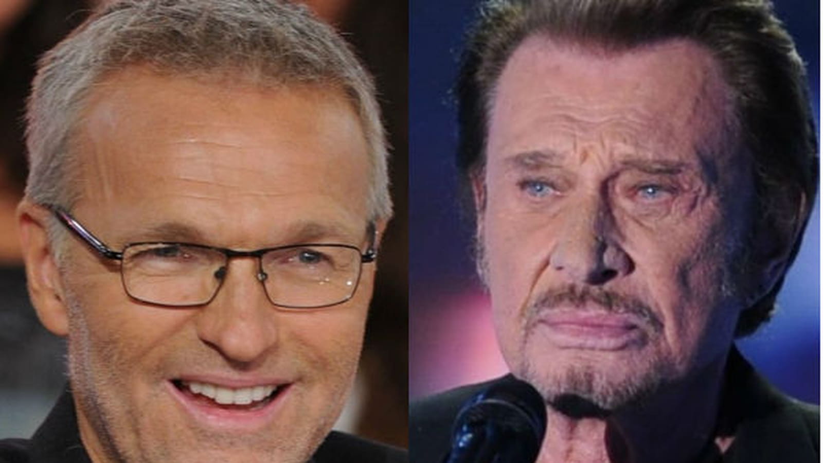 Laurent Ruquier et Johnny Hallyday