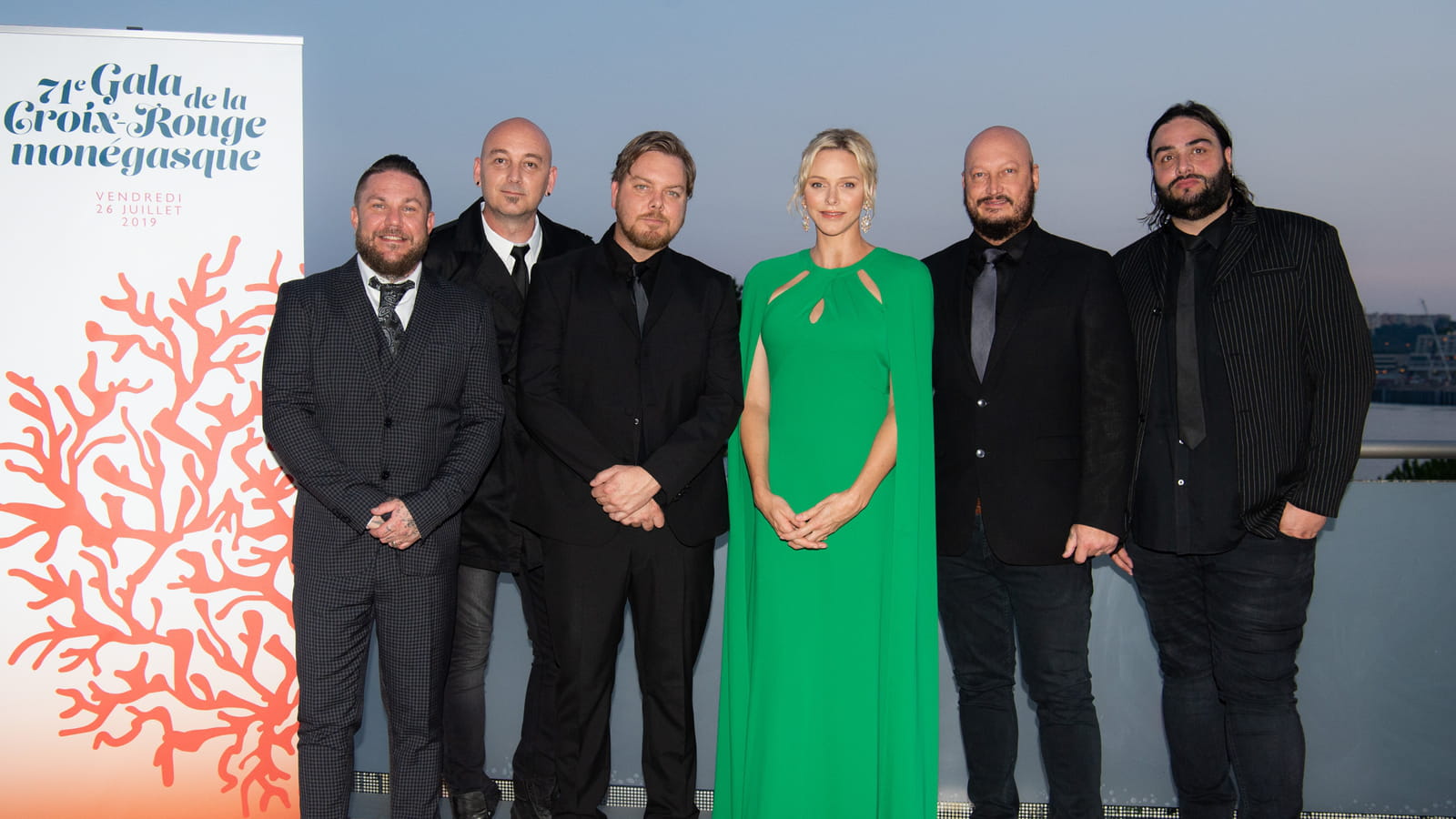 La princesse Charlène et les musiciens