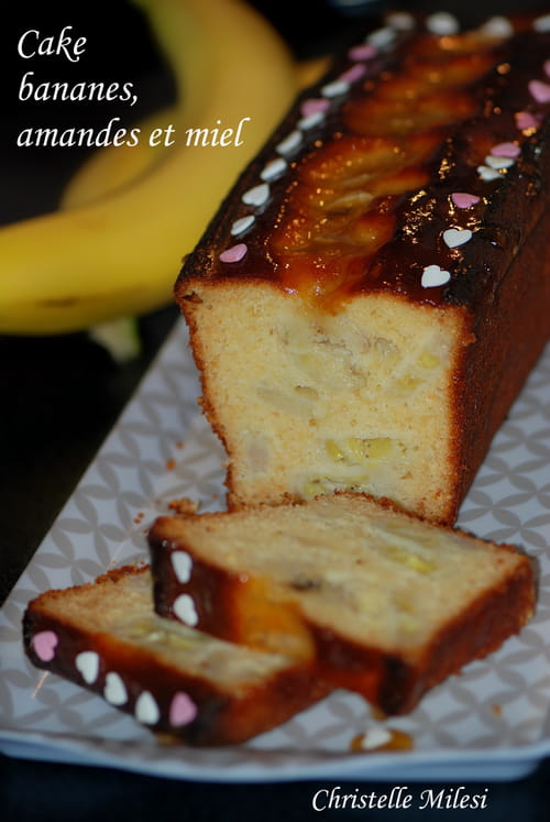 Cake bananes, amandes et miel