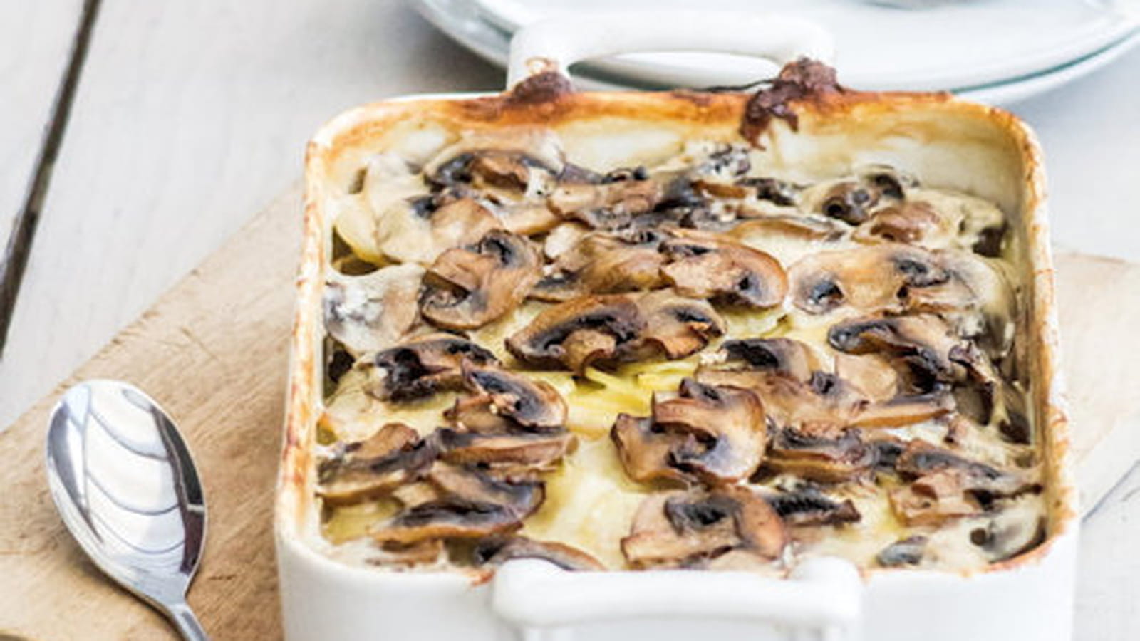 Gratin de champignons LOU et pommes de terre