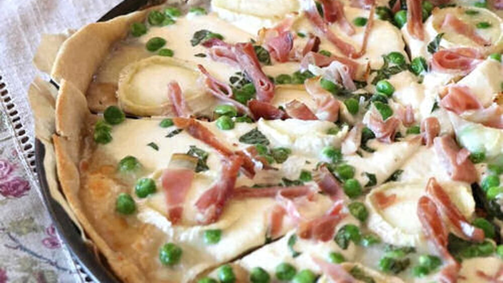 Pizza express chèvre petits pois frais