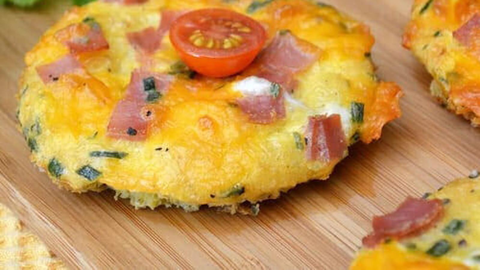 Toasts - omelettes au jambon, gruyère et cheddar