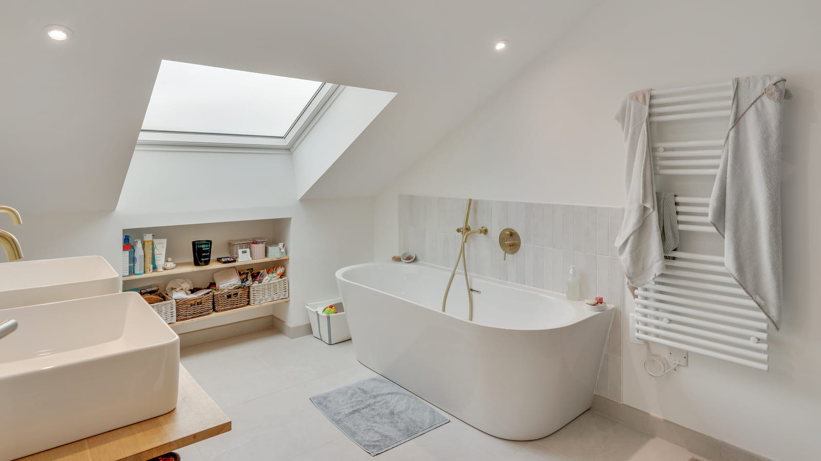 Salle de bains sous les toits