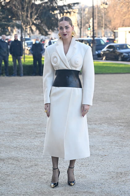 Chiara Ferragni au d&eacute;fil&eacute; Schiaparelli