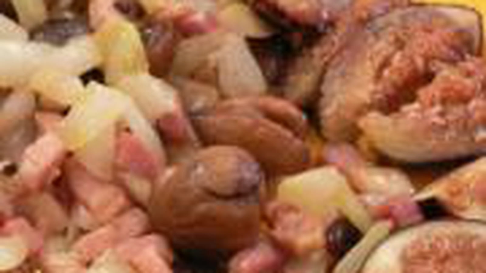 Poêlée de lardons et marrons aux figues
