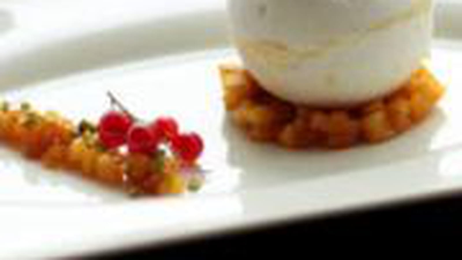 Boule de neige vanille mangue