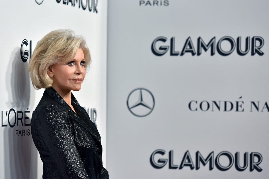 Top&nbsp;: Jane Fonda et sa coupe au carr&eacute; glamour