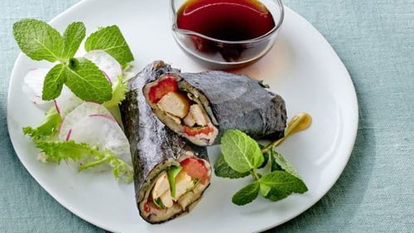 Wrap aubergines et poulet