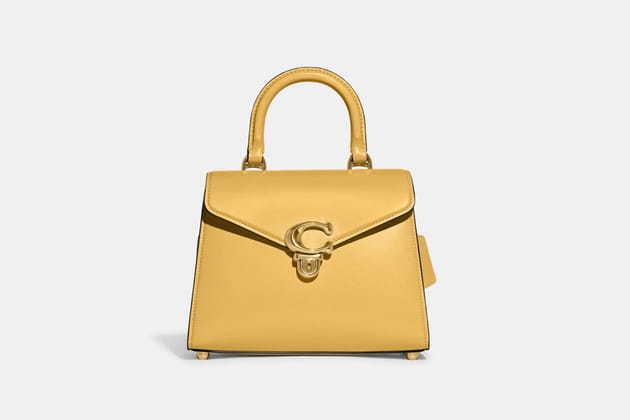 Sac à main jaune