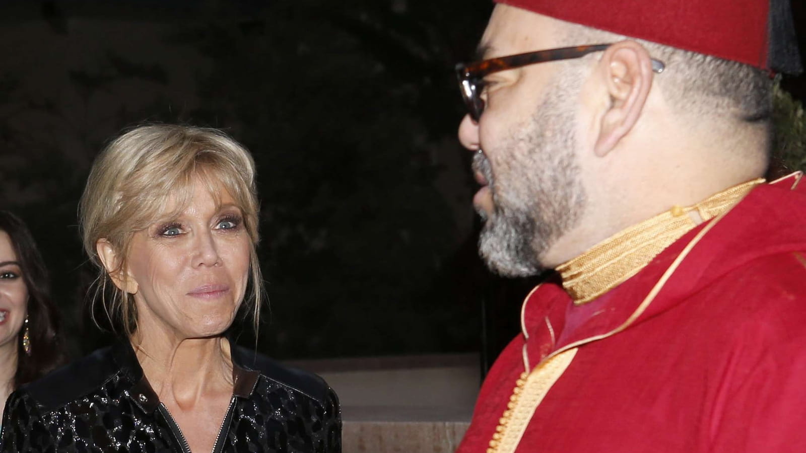 Brigitte Macron et le roi du Maroc 