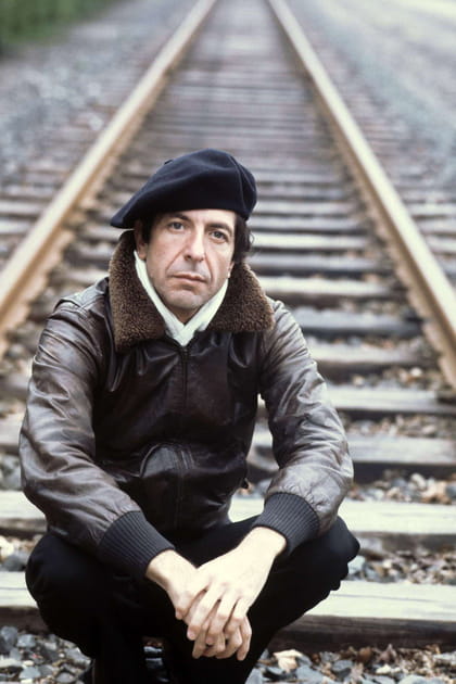 Leonard Cohen photographié à Francfort en avril 1976