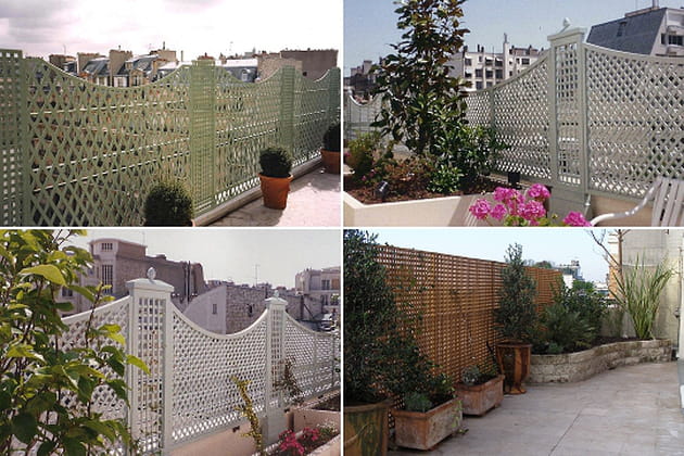 Quatre treillages pour d&eacute;corer les balcons