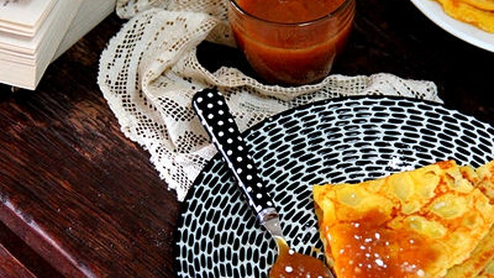 Crêpes et caramel au beurre salé
