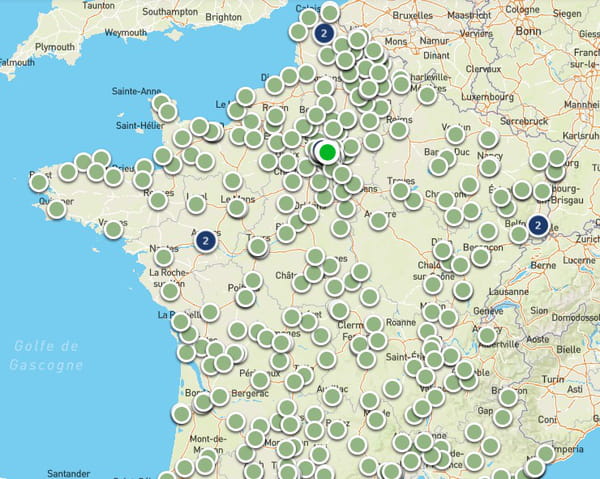 carte centre de vaccination covid france