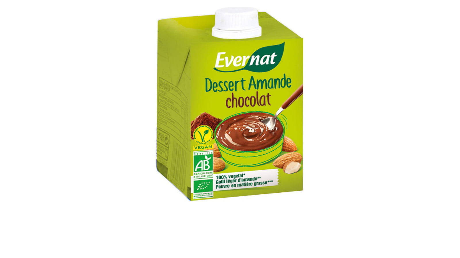 Dessert amande-chocolat d'Evernat