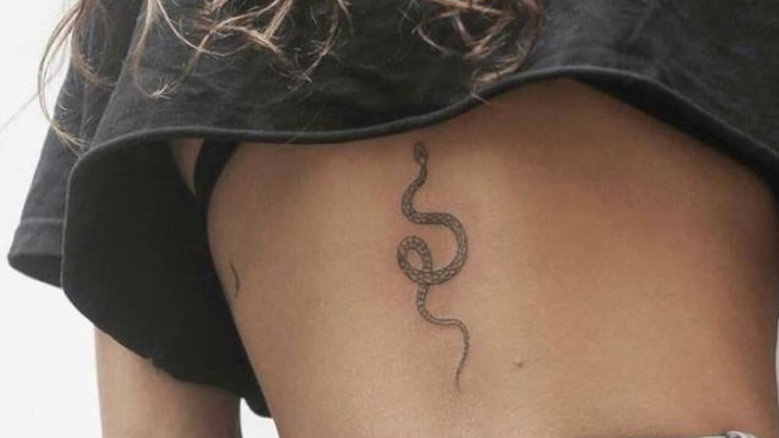 Serpent fin dans le dos