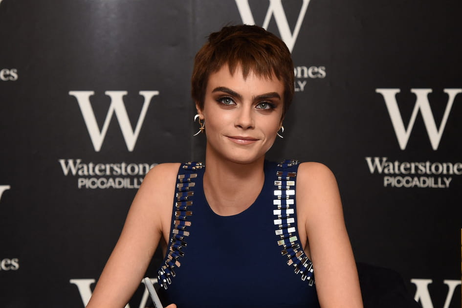 La coupe gar&ccedil;onne ch&acirc;tain dor&eacute; de Cara Delevingne