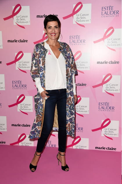 Cristina Cordula en veste fantaisie &agrave; sequins multicolores