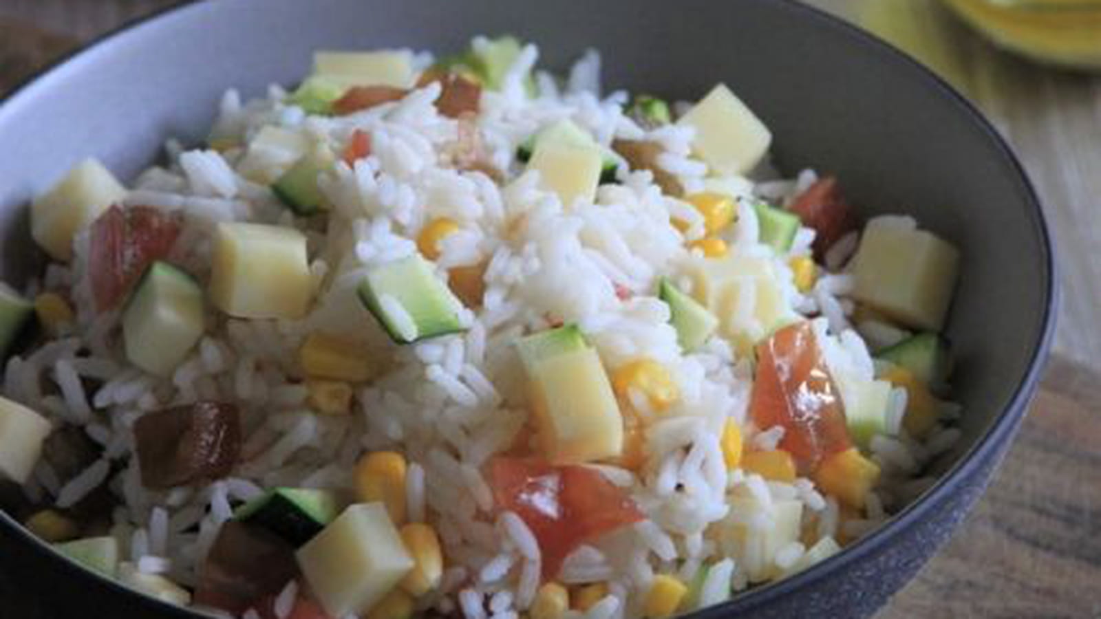 Salade de riz à l'Emmental de Savoie