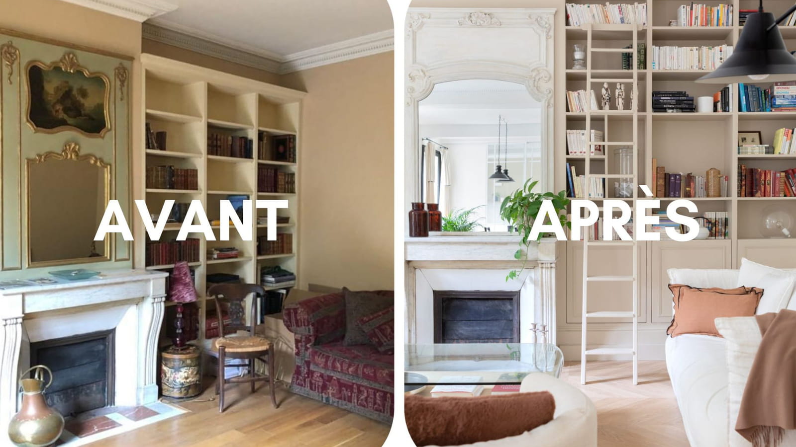 Bibliothèques avant-après