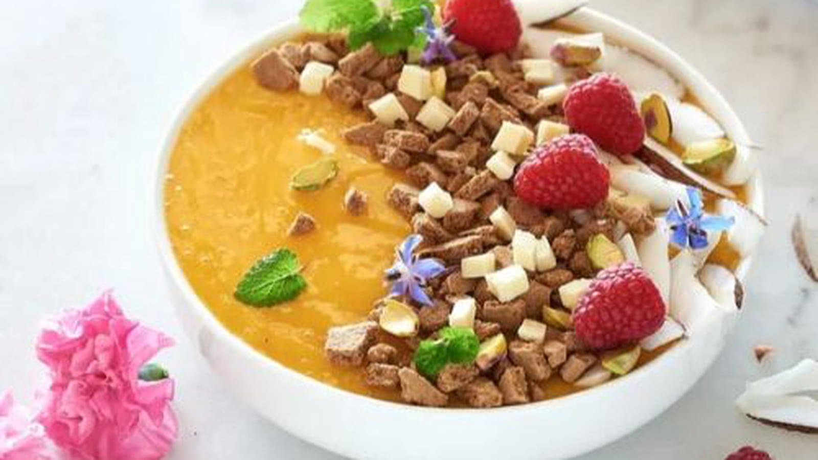 Smoothie à la mangue et à la banane