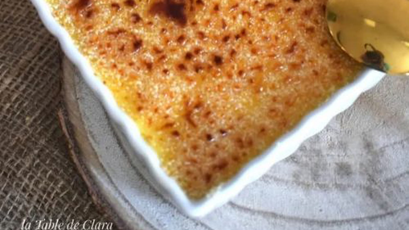 Crème brûlée à la cassonade