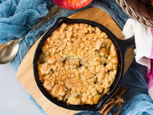 Crumble aux pommes et beurre salé