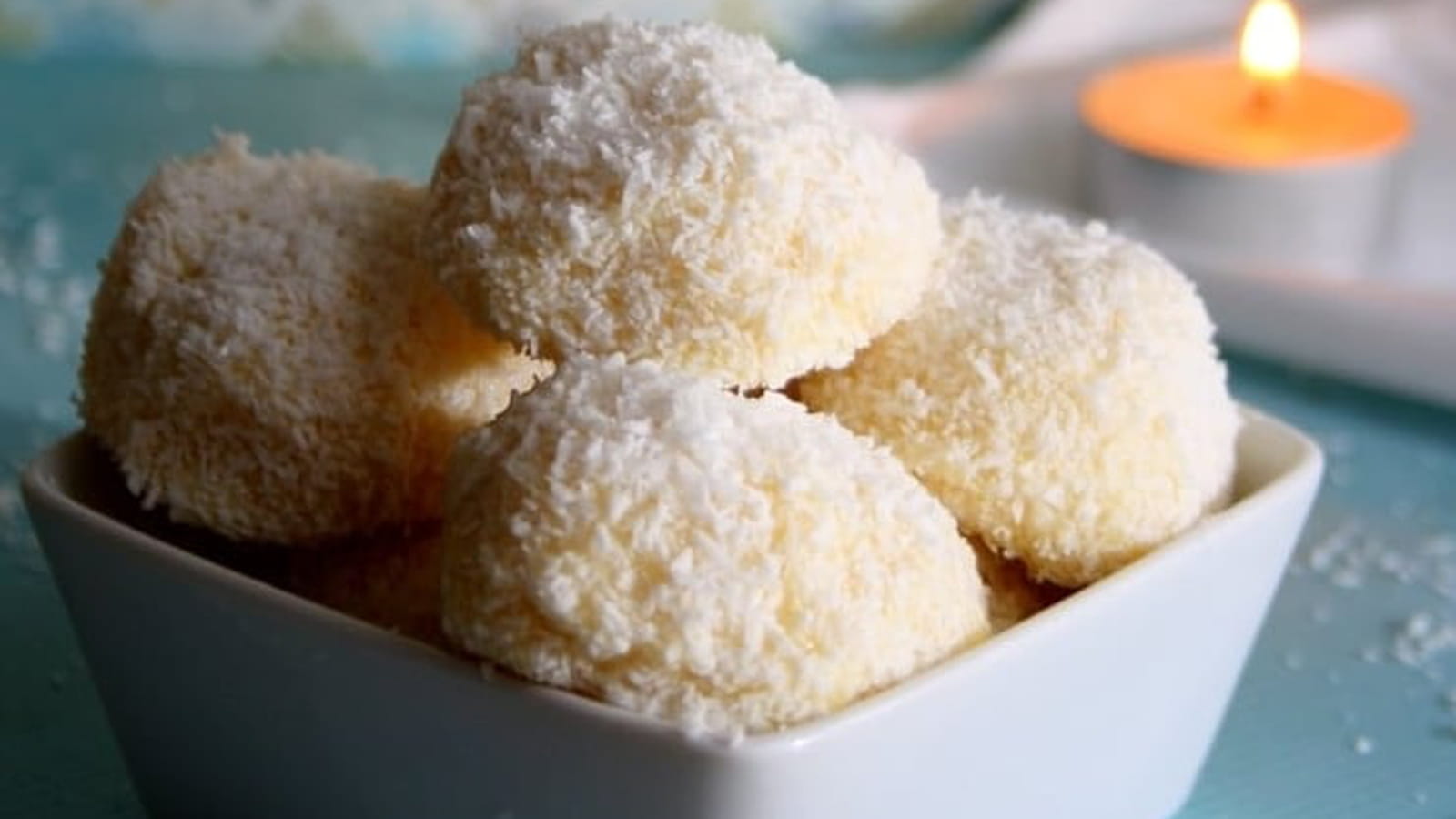 Truffes au chocolat blanc et noix de coco