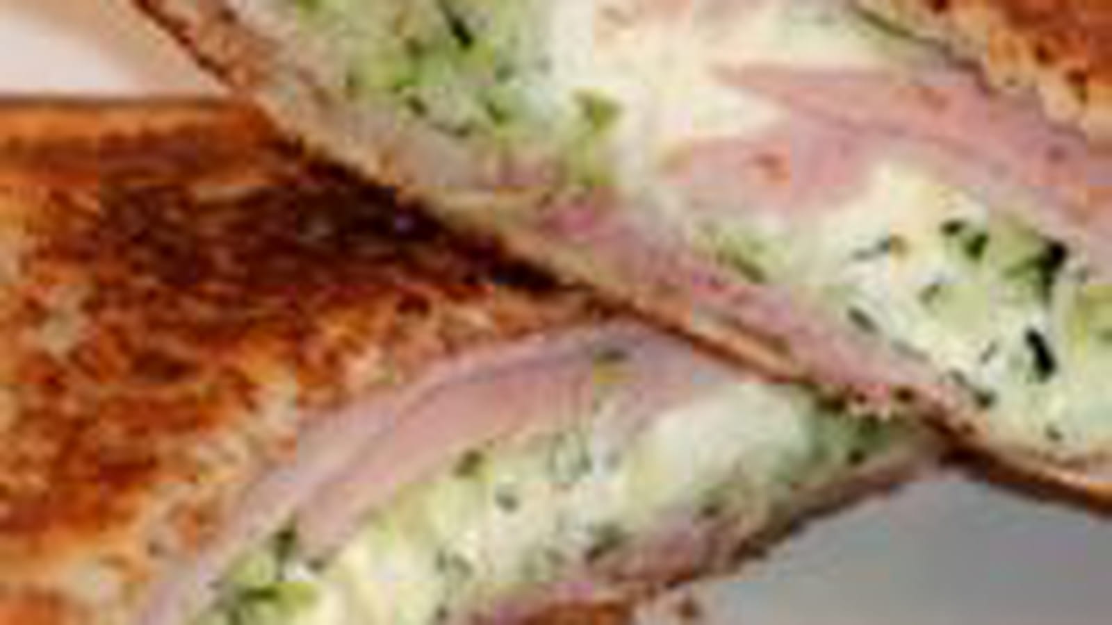 Croque courgette-kiri-jambon