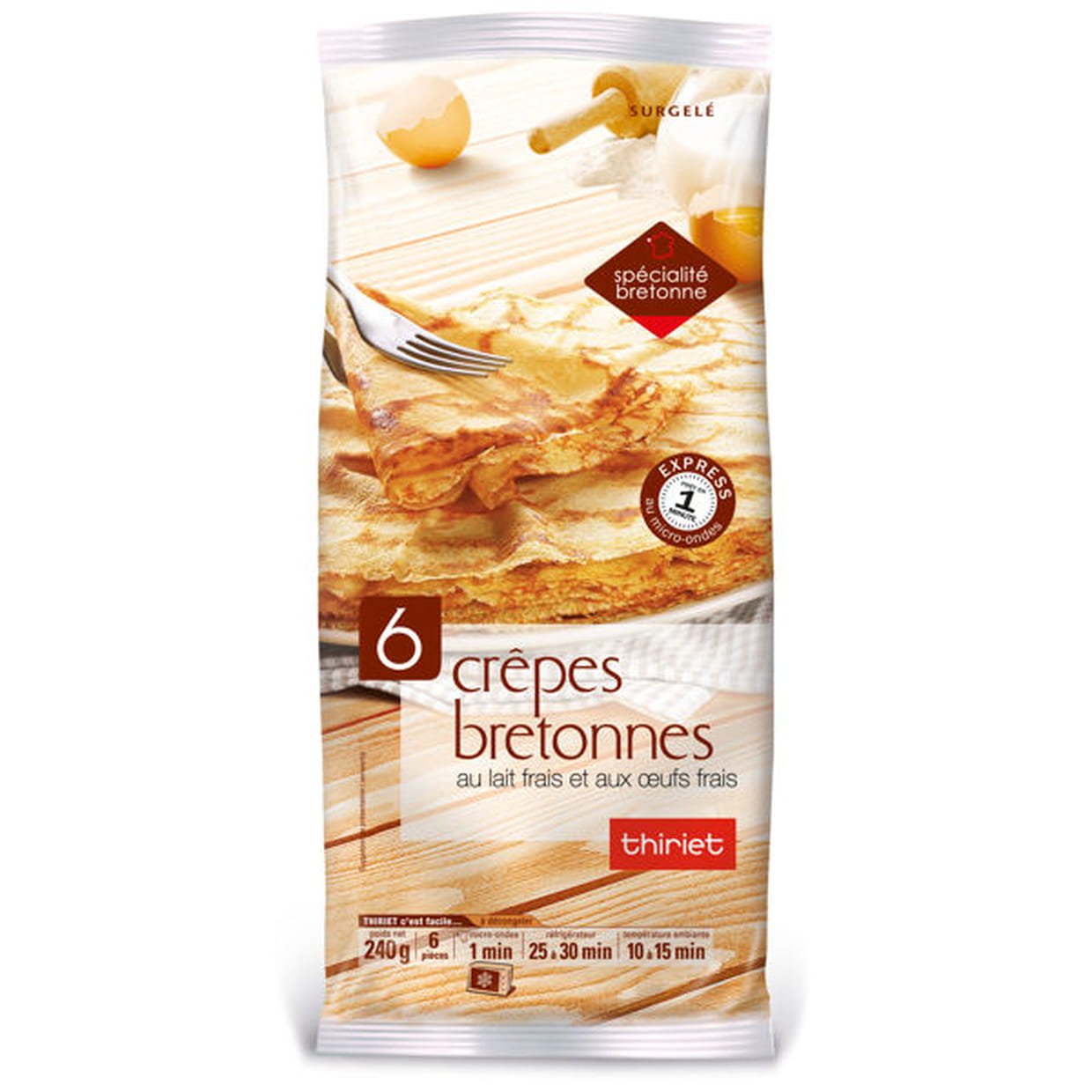6 Crepes Bretonnes A Garnir De Thiriet