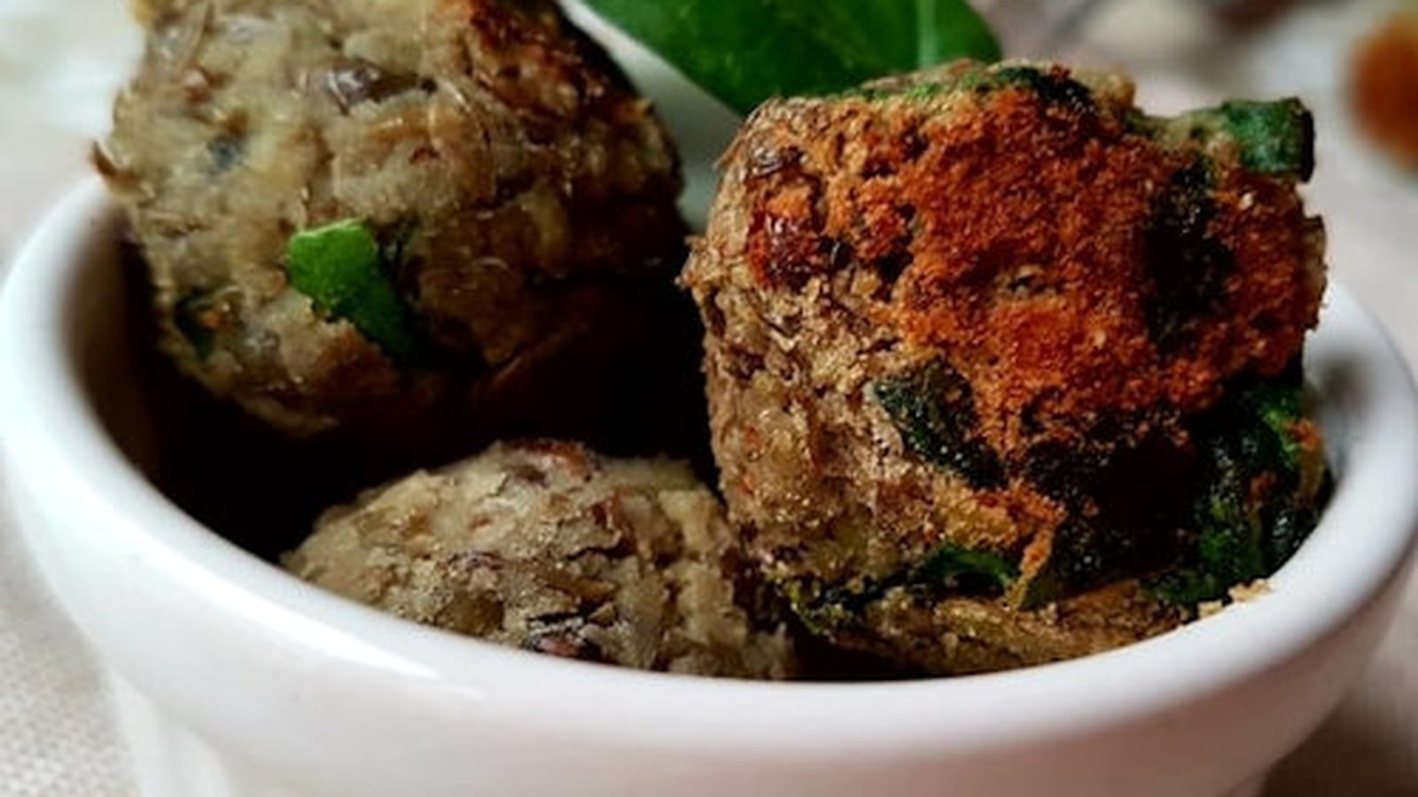 Boulettes de lentilles aux épinards