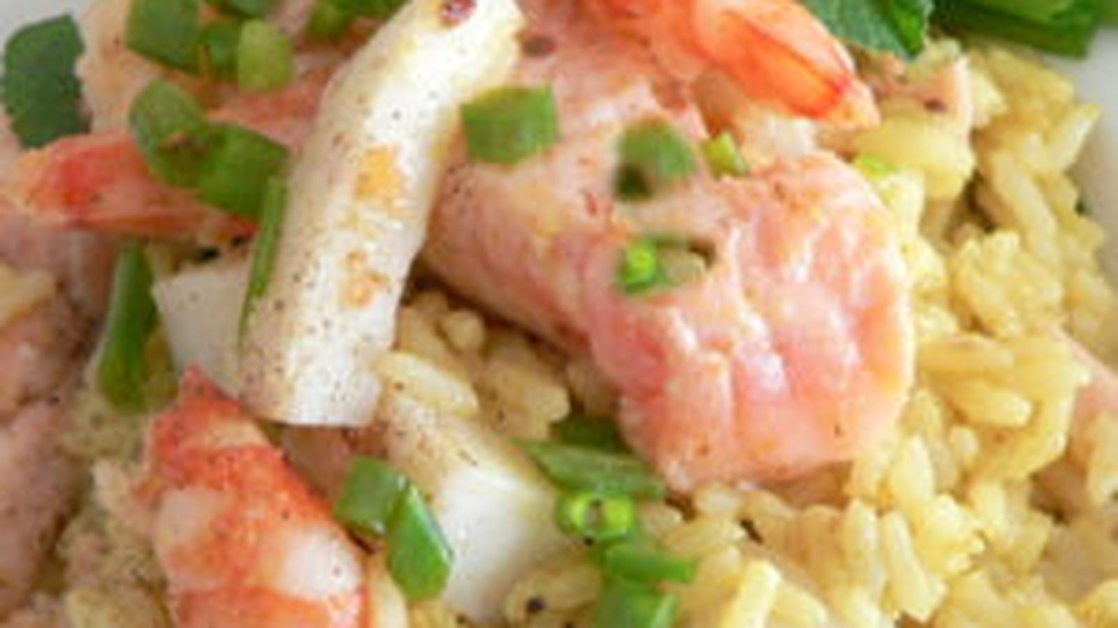 Riz pilaf de la mer