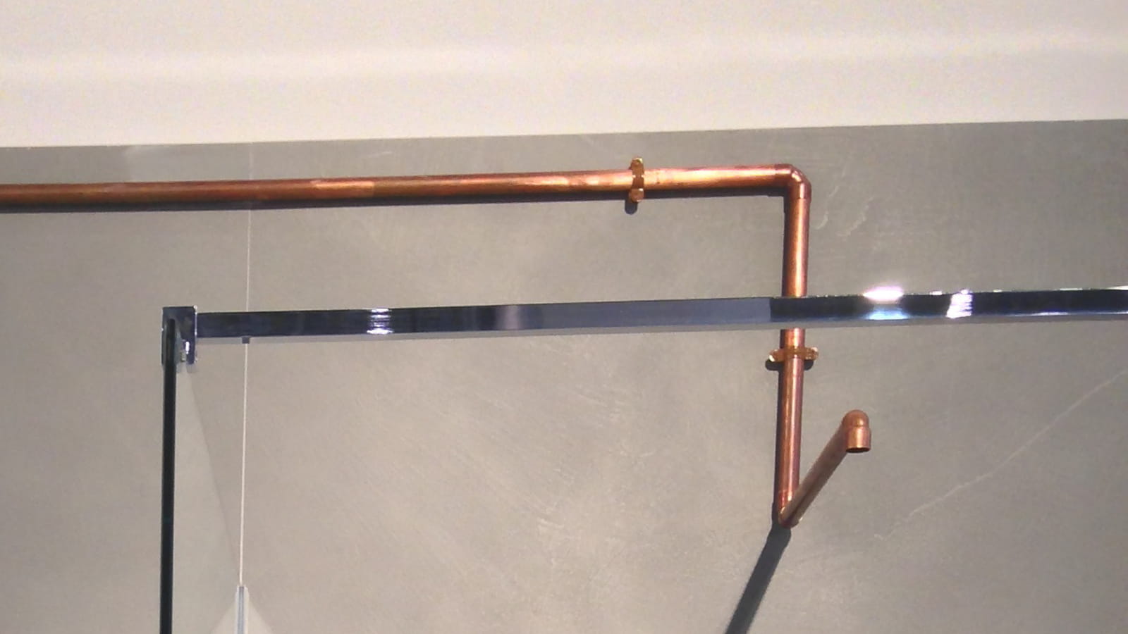 Douche cuivrée