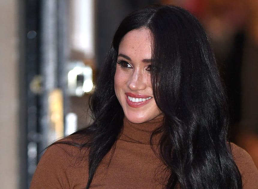 Top&nbsp;: Meghan Markle et son look glamour