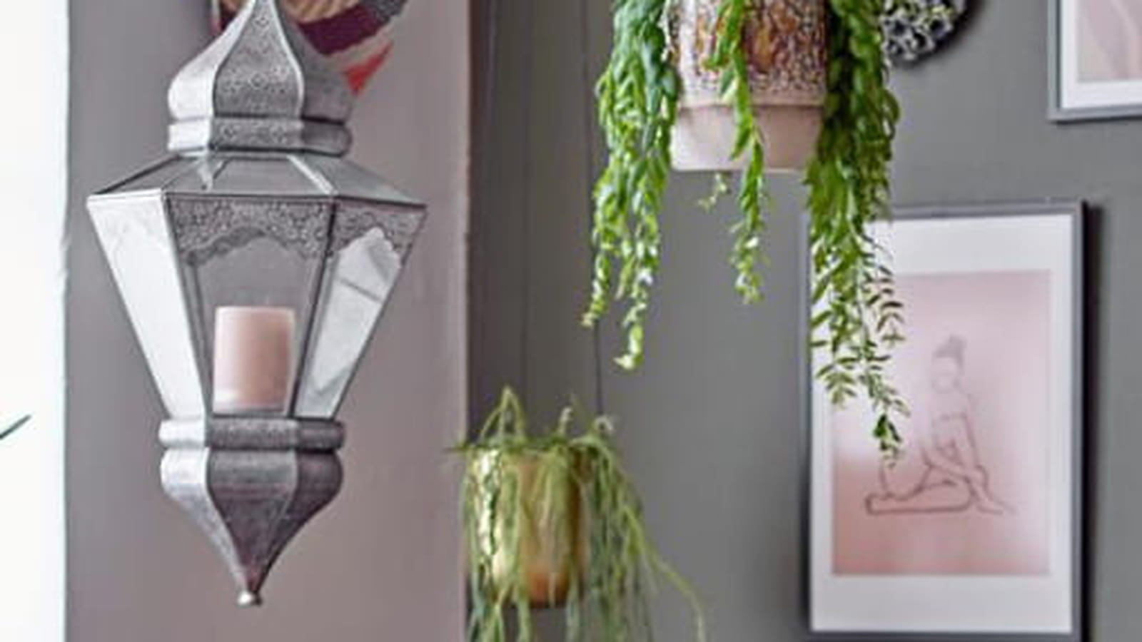 Pot suspendu doré Bloomingville