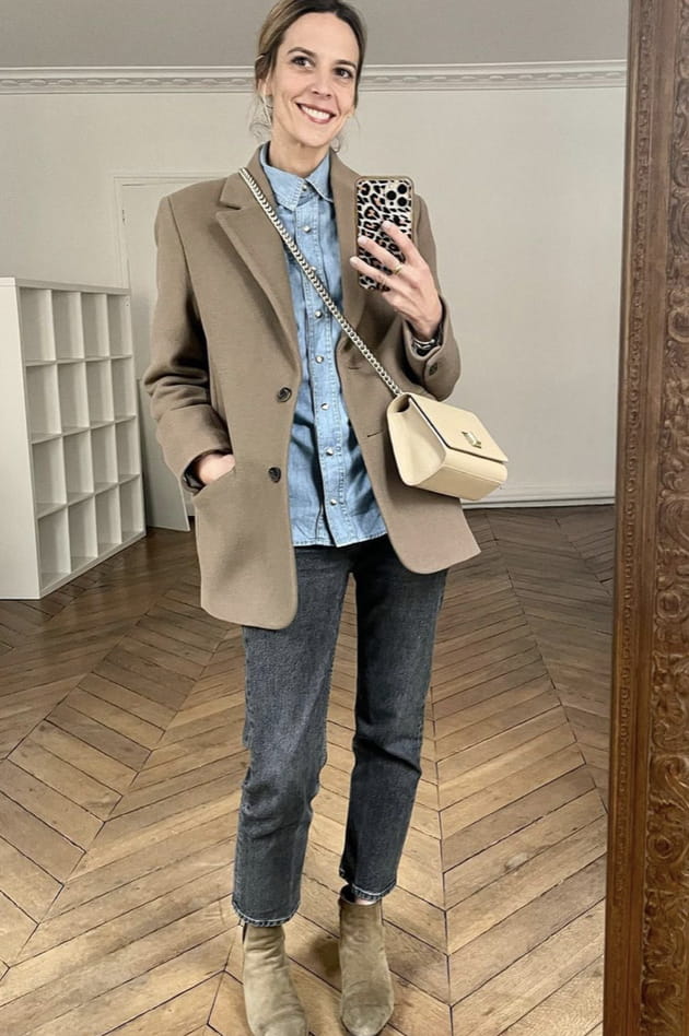 Veste Cuir Femme Taille 10 Marque WORN - Veste Style Varsity Impeccable