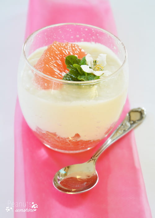 Blancs-mangers coco pamplemousse