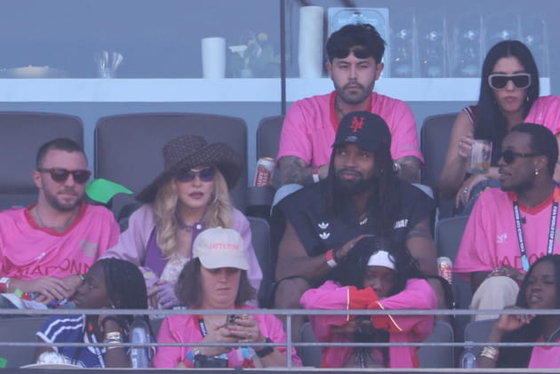 Madonna et son jeune compagnon Akeem Morris rep&eacute;r&eacute;s au MetLife Stadium