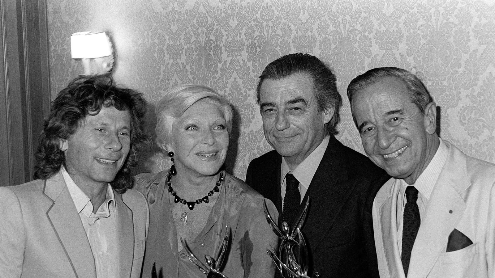 Avec Roman Polanski et André Roussin en 1982