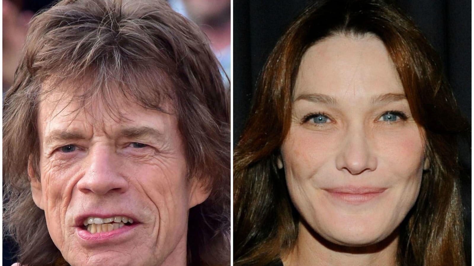 Mick Jagger et Carla Bruni-Sarkozy