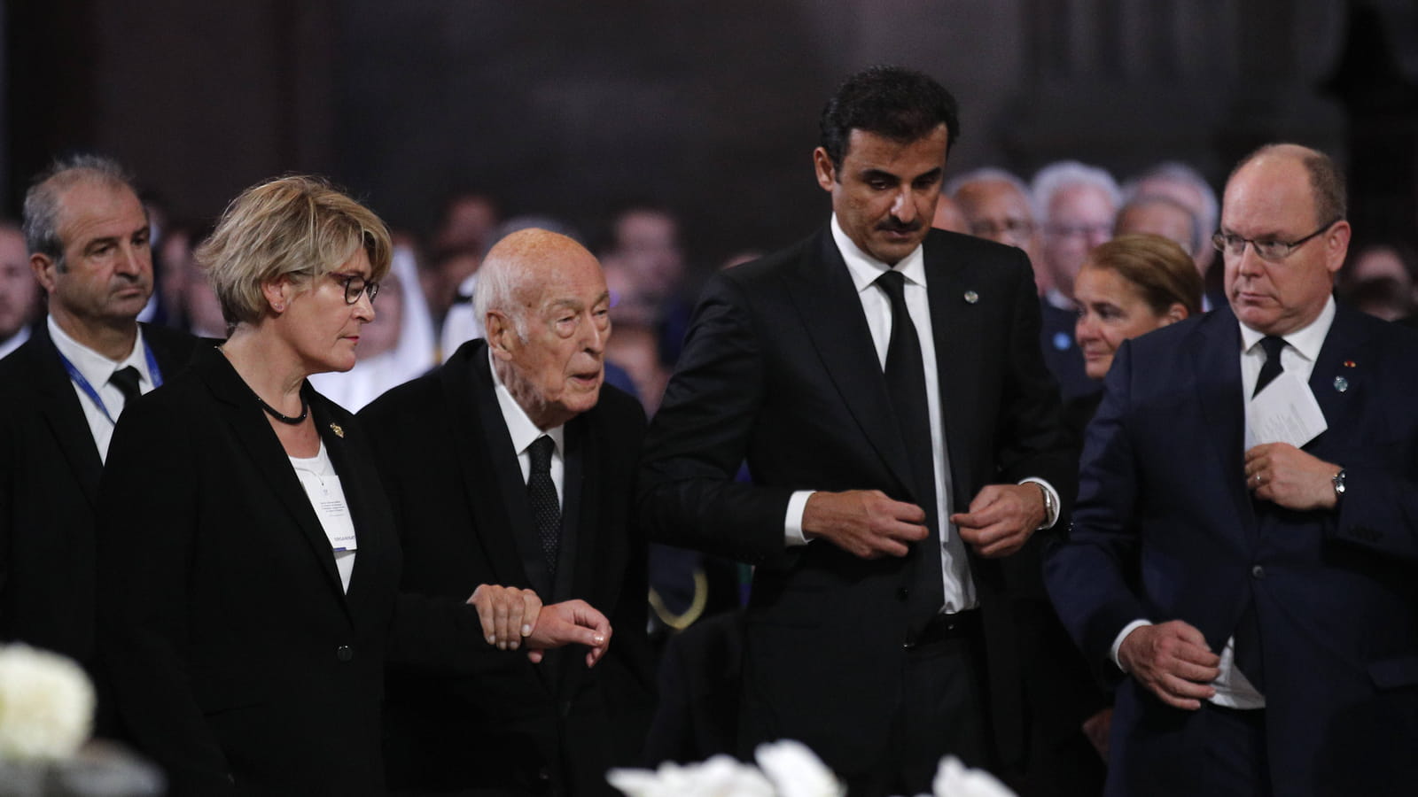 Valérie Giscard d'Estaing, Sheikh Thamim al Thani, Albert de Monaco