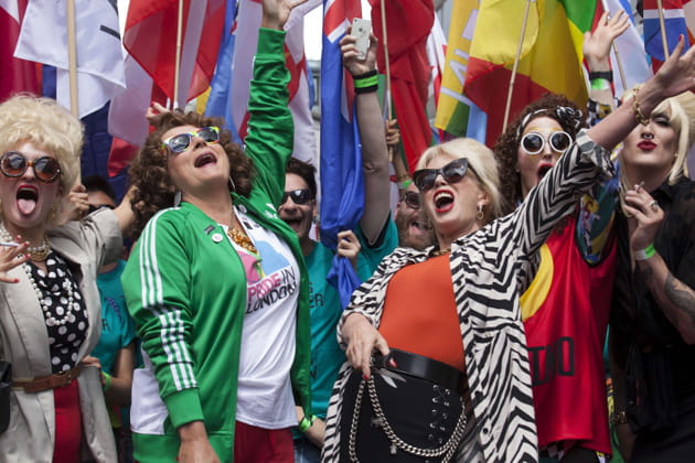 L'&eacute;quipe du film Absolutely Fabulous &agrave; Londres