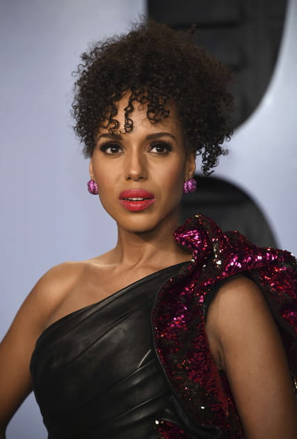 Le chignon fris&eacute; de Kerry Washington
