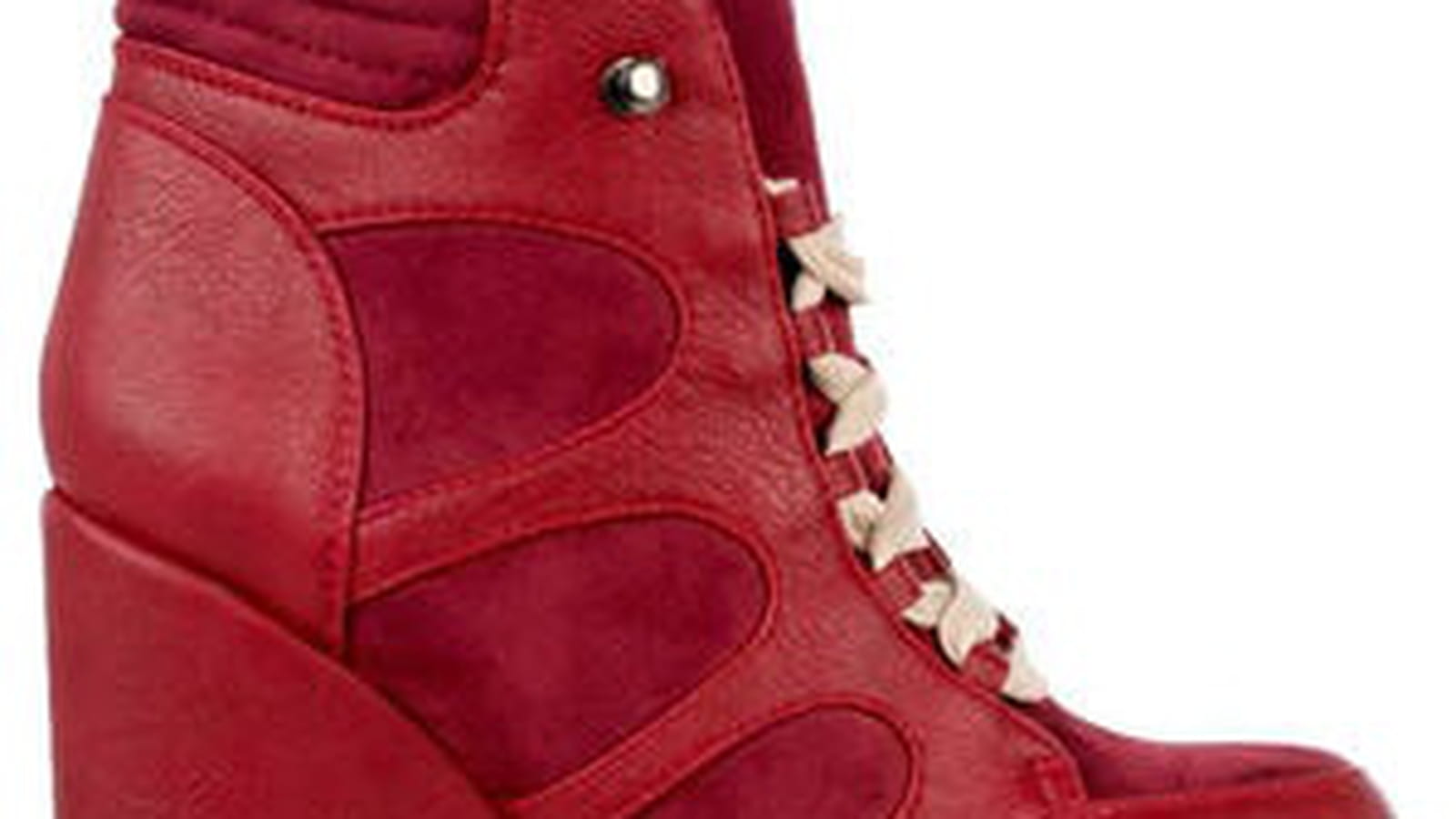 Baskets compensées rouges de New Look