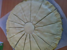 Tarte soleil au pesto et jambon : Etape 5