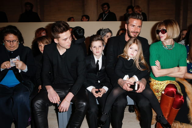 La famille Beckham au défilé Victoria Beckham