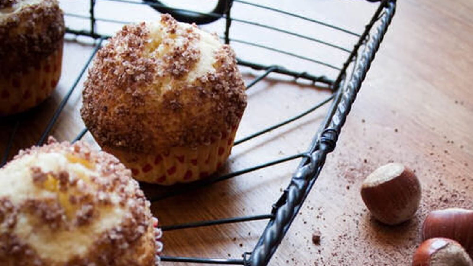 Muffins crumble au coeur Nutella