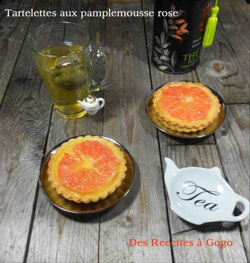 Tartelettes au pamplemousse rose