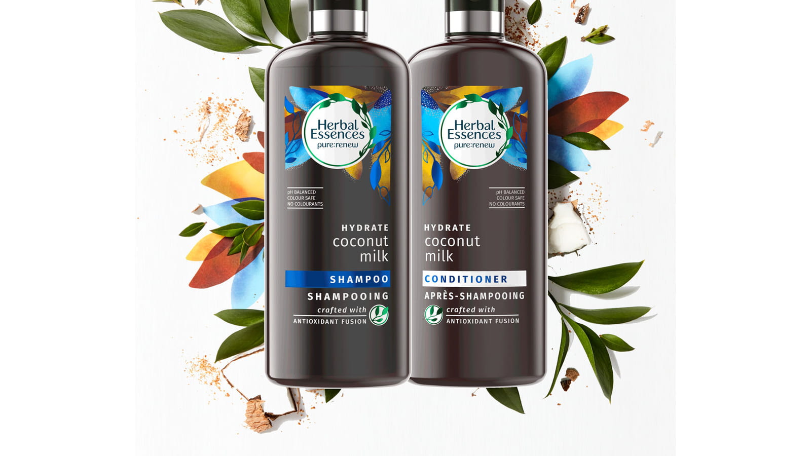 Shampoing et après shampoing au lait de noix de coco Herbal Essences